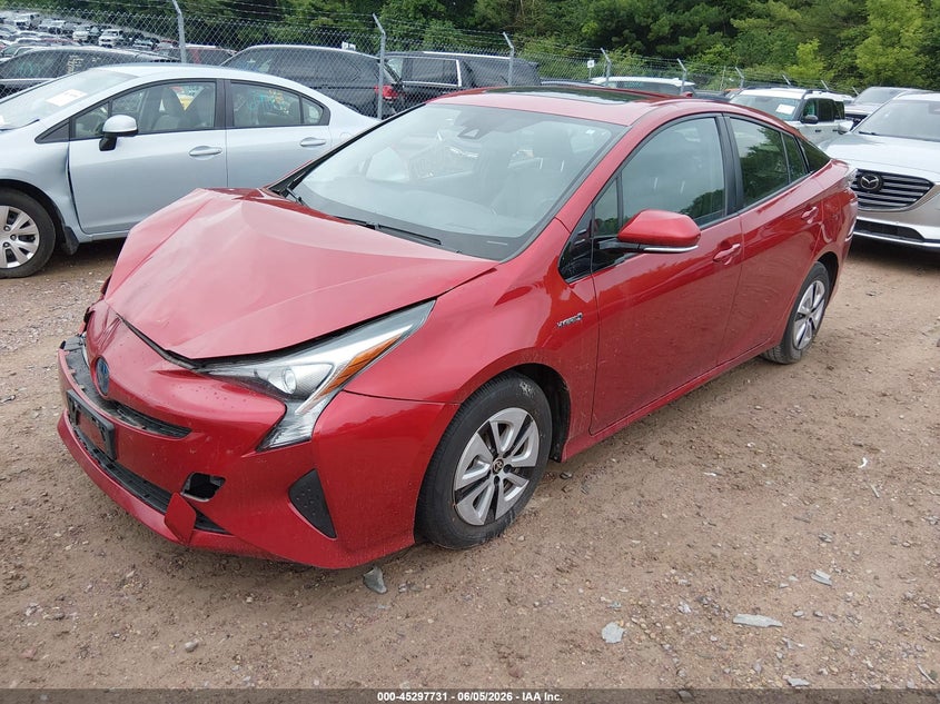 2016 Toyota Prius VIN JTDKARFU0G3523466 IAAI salvage auction — RIGHT FRONT, Salvage Title, sold $3,000 on 2026-07-15 (photo 2)