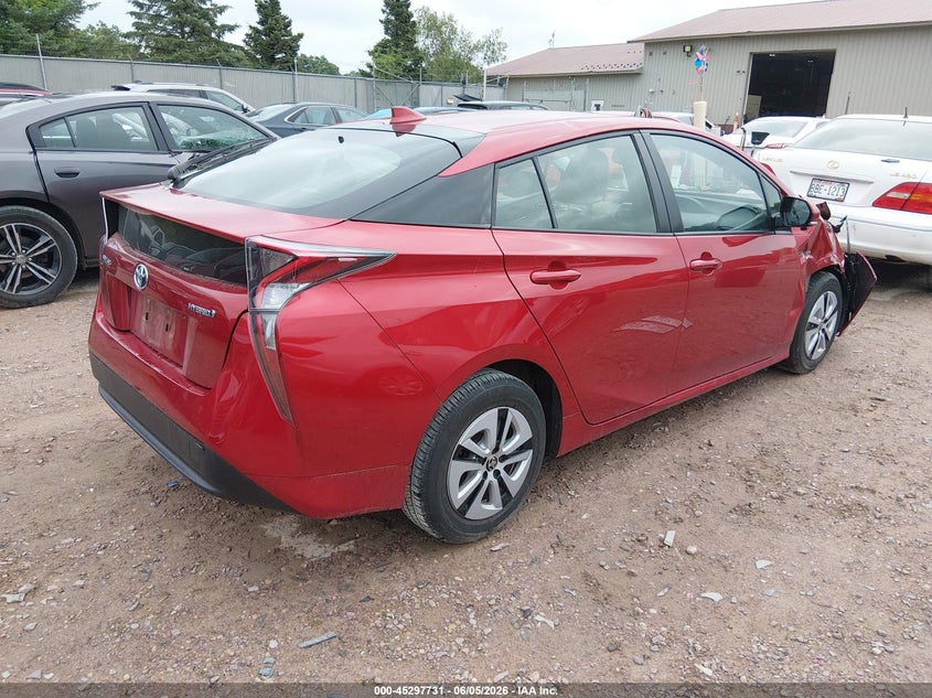 2016 Toyota Prius VIN JTDKARFU0G3523466 IAAI salvage auction — RIGHT FRONT, Salvage Title, sold $3,000 on 2026-07-15 (photo 4)