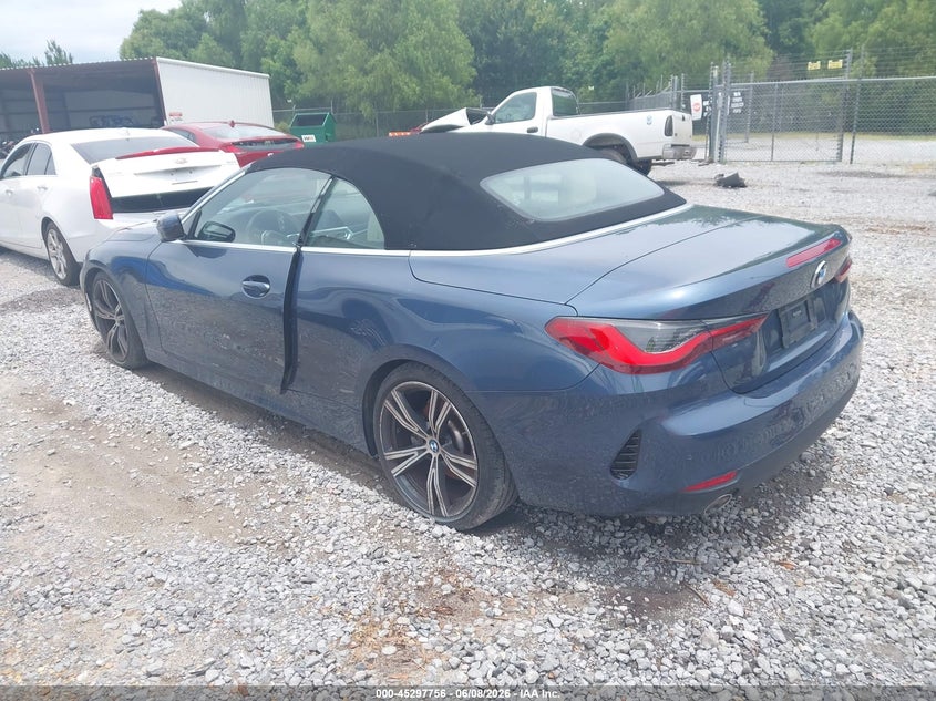 2021 BMW 4er VIN WBA23AT09MCG03079 IAAI salvage auction — WATER/FLOOD, Flood (Mississippi), sold $6,950 on 2026-08-07 (photo 3)