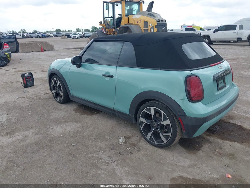 2026 Mini Convertible VIN WMW23GX09T2X74848 IAAI salvage auction — WATER/FLOOD, Salvage (Texas), sold $13,150 on 2026-08-12 (photo 3)