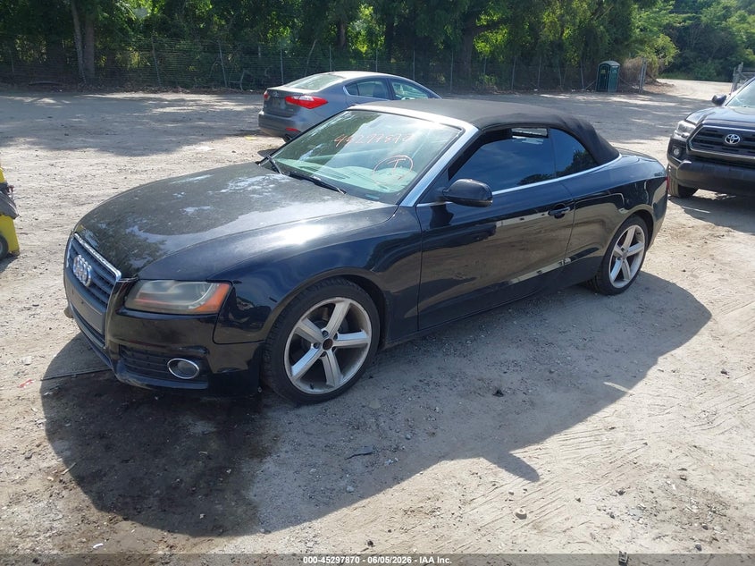 2012 Audi A5 VIN WAULFAFHXCN001840 IAAI salvage auction — MECHANICAL, Clear (New Jersey), sold $550 on 2026-07-17 (photo 2)