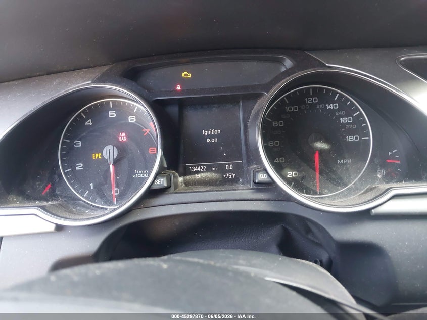 2012 Audi A5 VIN WAULFAFHXCN001840 IAAI salvage auction — MECHANICAL, Clear (New Jersey), sold $550 on 2026-07-17 (photo 7)