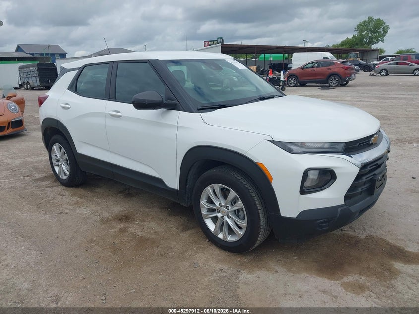 2023 Chevrolet Trailblazer VIN KL79MMS2XPB164448 IAAI salvage auction — HAIL, Original (Texas), sold $9,100 on 2026-07-15 (photo 1)