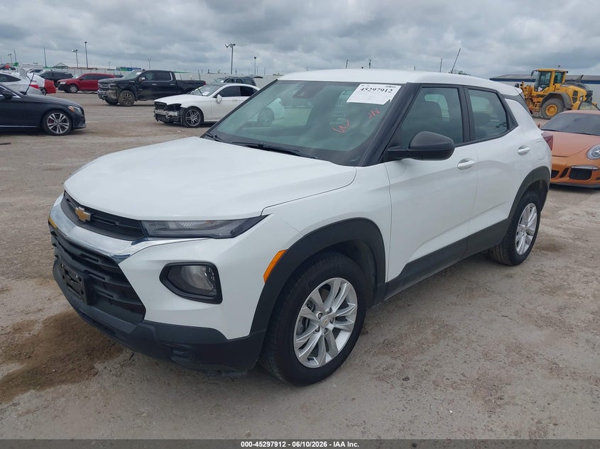 2023 Chevrolet Trailblazer VIN KL79MMS2XPB164448 IAAI salvage auction — HAIL, Original (Texas), sold $9,100 on 2026-07-15 (photo 2)