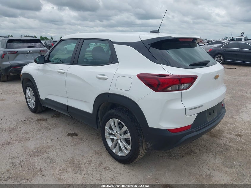 2023 Chevrolet Trailblazer VIN KL79MMS2XPB164448 IAAI salvage auction — HAIL, Original (Texas), sold $9,100 on 2026-07-15 (photo 3)