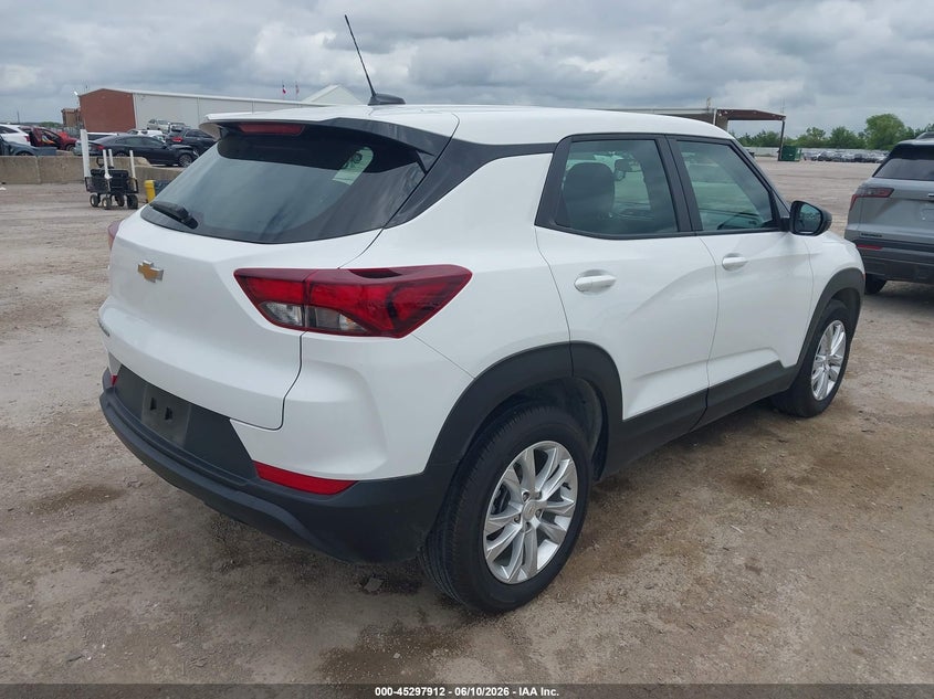 2023 Chevrolet Trailblazer VIN KL79MMS2XPB164448 IAAI salvage auction — HAIL, Original (Texas), sold $9,100 on 2026-07-15 (photo 4)