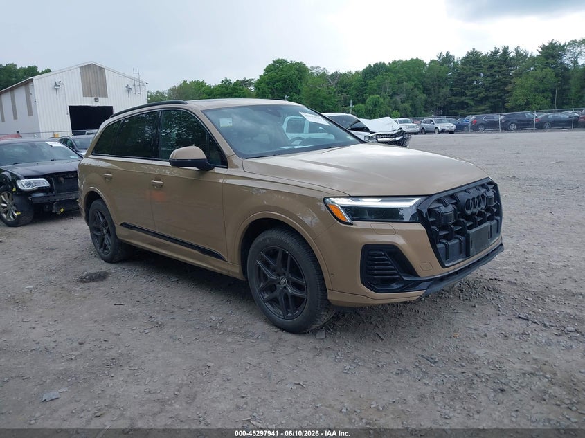 2025 Audi Q7 VIN WA1LCBF71SD015679 IAAI salvage auction — LEFT SIDE, Salvage (Idaho), sold $33,400 on 2026-07-06 (photo 1)