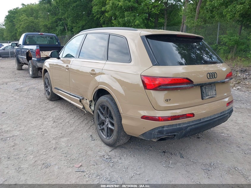 2025 Audi Q7 VIN WA1LCBF71SD015679 IAAI salvage auction — LEFT SIDE, Salvage (Idaho), sold $33,400 on 2026-07-06 (photo 3)