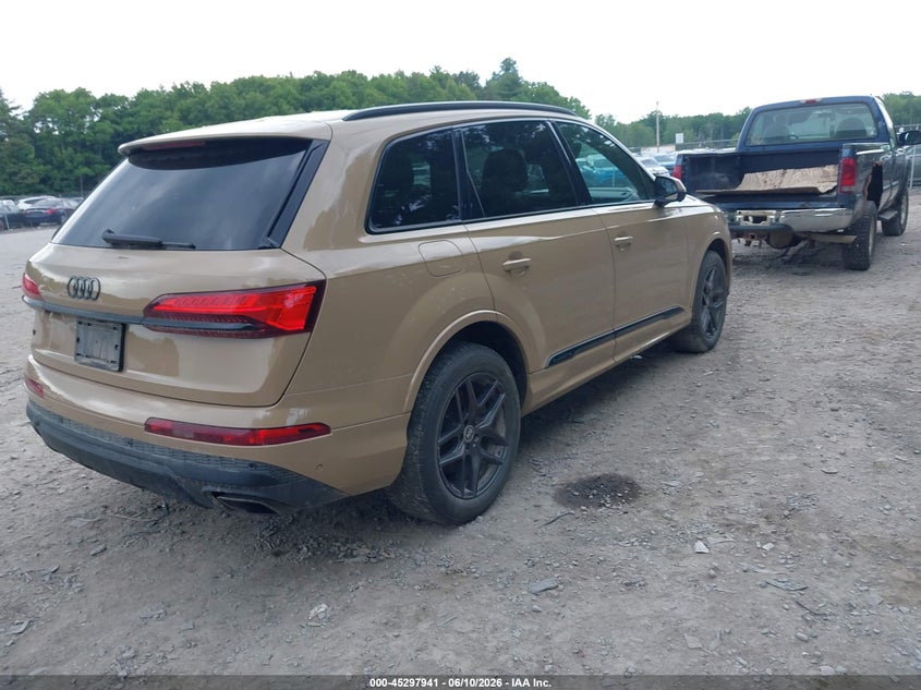 2025 Audi Q7 VIN WA1LCBF71SD015679 IAAI salvage auction — LEFT SIDE, Salvage (Idaho), sold $33,400 on 2026-07-06 (photo 4)