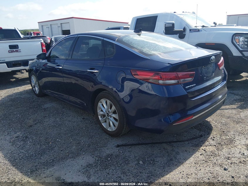 2018 Kia Optima VIN 5XXGT4L36JG240723 IAAI salvage auction — FRONT END, Salvage Title, sold $750 on 2026-07-14 (photo 3)