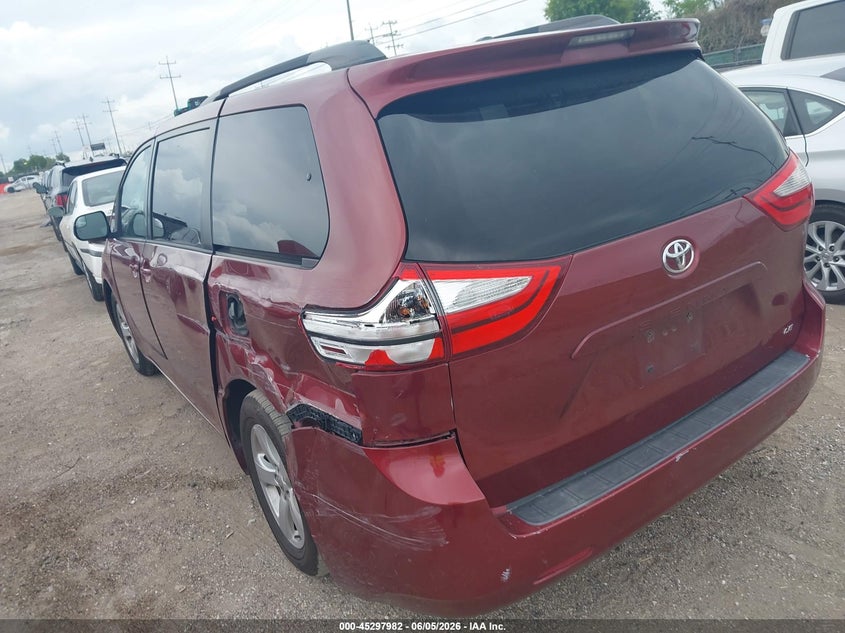 2015 Toyota Sienna VIN 5TDKK3DC8FS619637 IAAI salvage auction — LEFT SIDE, Salvage (Texas), sold $3,400 on 2026-07-29 (photo 3)