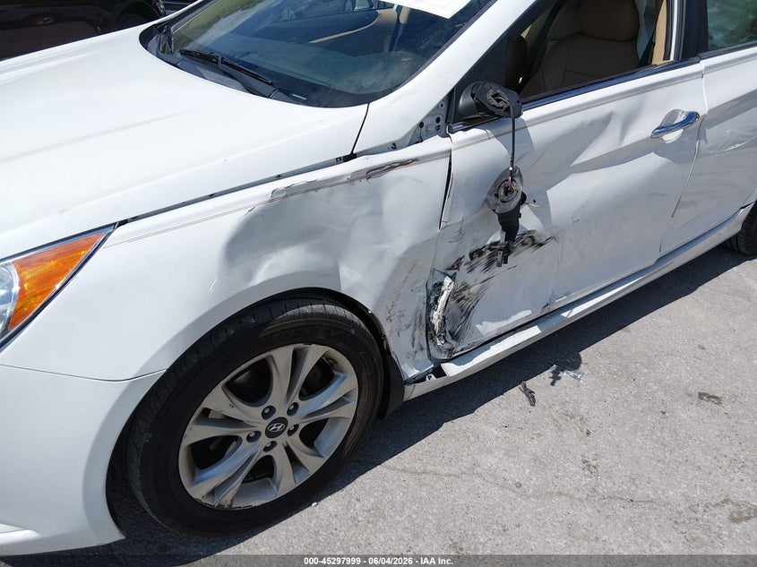 2013 Hyundai Sonata VIN 5NPEC4AC9DH619119 IAAI salvage auction — LEFT SIDE, Salvage Title, sold $925 on 2026-07-29 (photo 6)