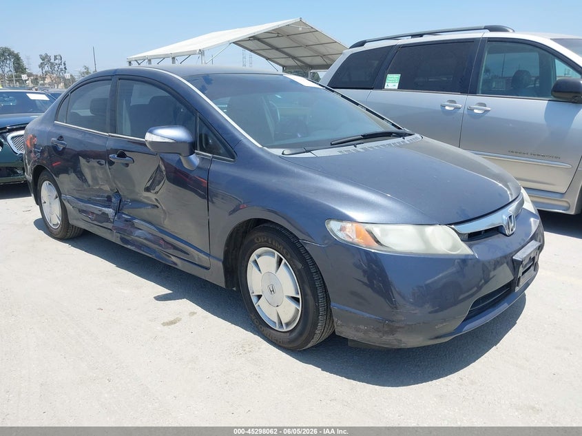 2006 Honda Civic hybrid VIN JHMFA36246S027862 IAAI salvage auction — RIGHT SIDE, Salvage (California), sold $825 on 2026-07-15 (photo 1)