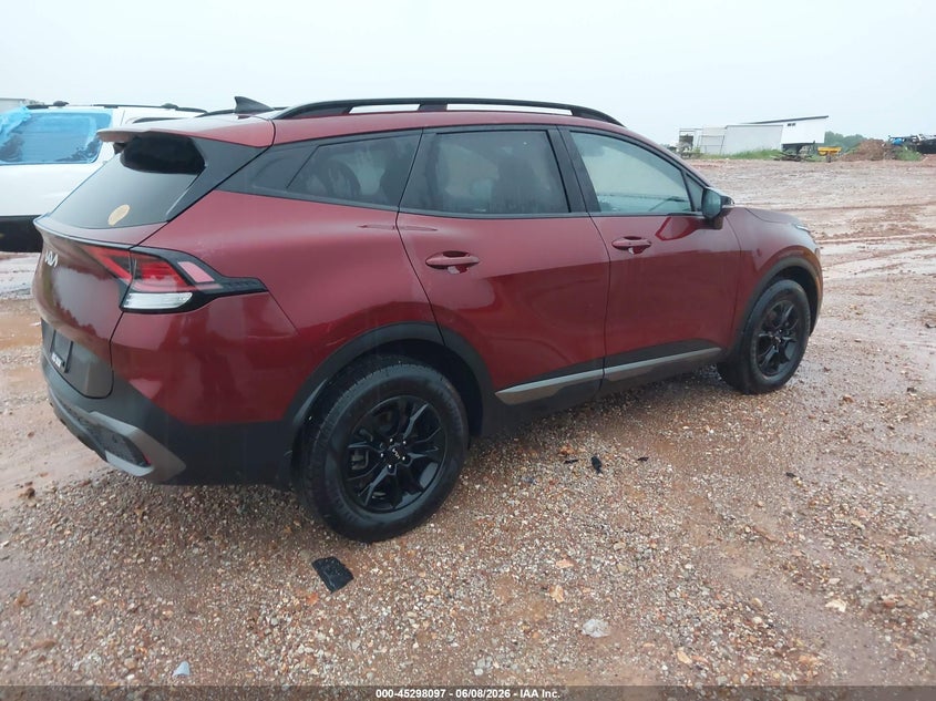 2024 Kia Sportage VIN 5XYK7CDFXRG194158 IAAI salvage auction — HAIL, Salvage Title, sold $12,600 on 2026-07-06 (photo 4)