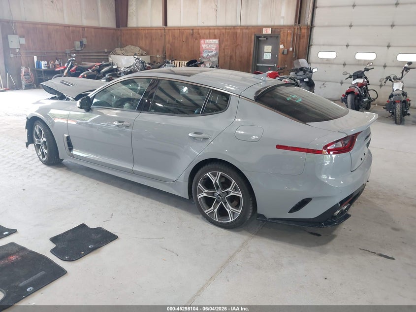 2021 Kia Stinger VIN KNAE15LA5M6094106 IAAI salvage auction — FRONT END, Salvage Title, sold $1,350 on 2026-07-15 (photo 3)