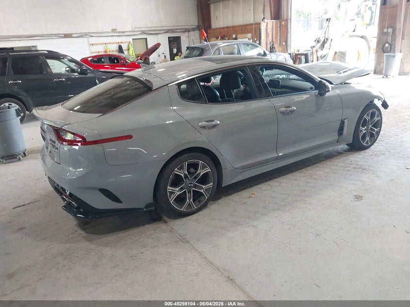 2021 Kia Stinger VIN KNAE15LA5M6094106 IAAI salvage auction — FRONT END, Salvage Title, sold $1,350 on 2026-07-15 (photo 4)