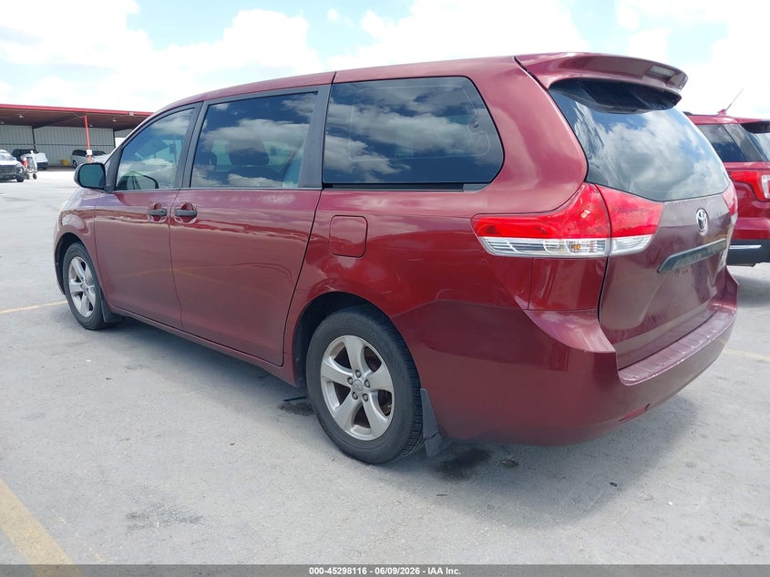 2011 Toyota Sienna VIN 5TDZK3DC8BS132740 IAAI salvage auction — REPOSSESSION, Nrc Lienholder Repossession Paperwork (Texas), sold $1,575 on 2026-07-24 (photo 3)