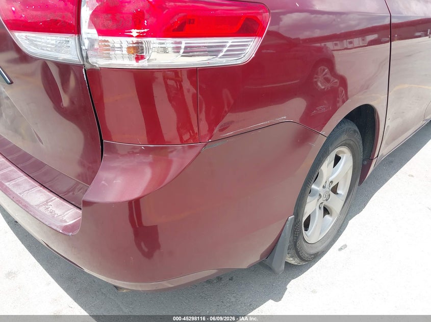 2011 Toyota Sienna VIN 5TDZK3DC8BS132740 IAAI salvage auction — REPOSSESSION, Nrc Lienholder Repossession Paperwork (Texas), sold $1,575 on 2026-07-24 (photo 6)