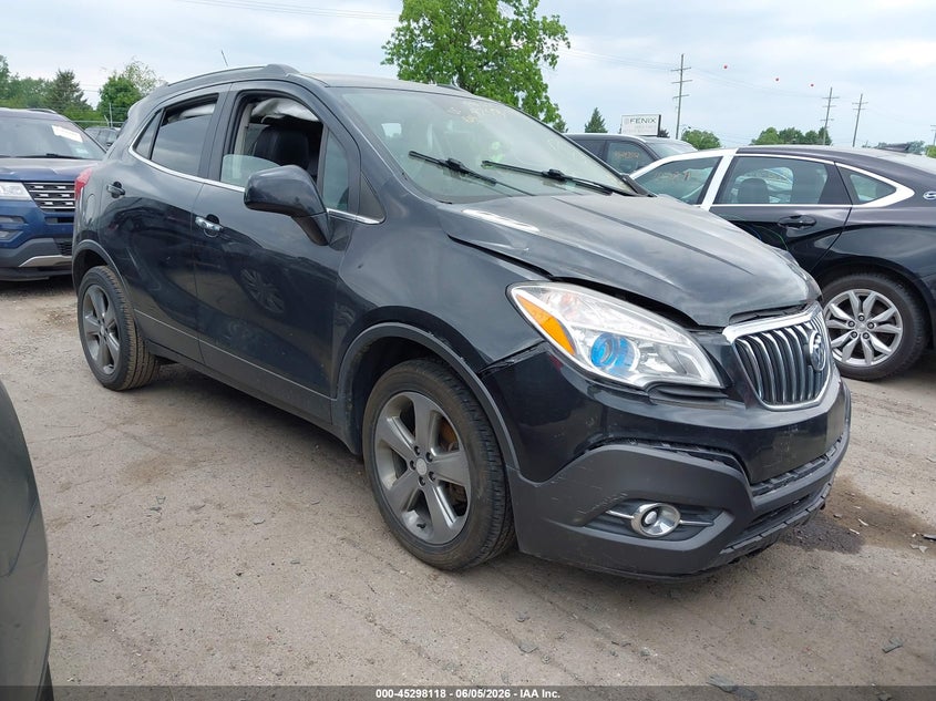 2013 Buick Encore VIN KL4CJGSB2DB180829 IAAI salvage auction — FRONT END, Salvage Title, sold $375 on 2026-07-23 (photo 1)