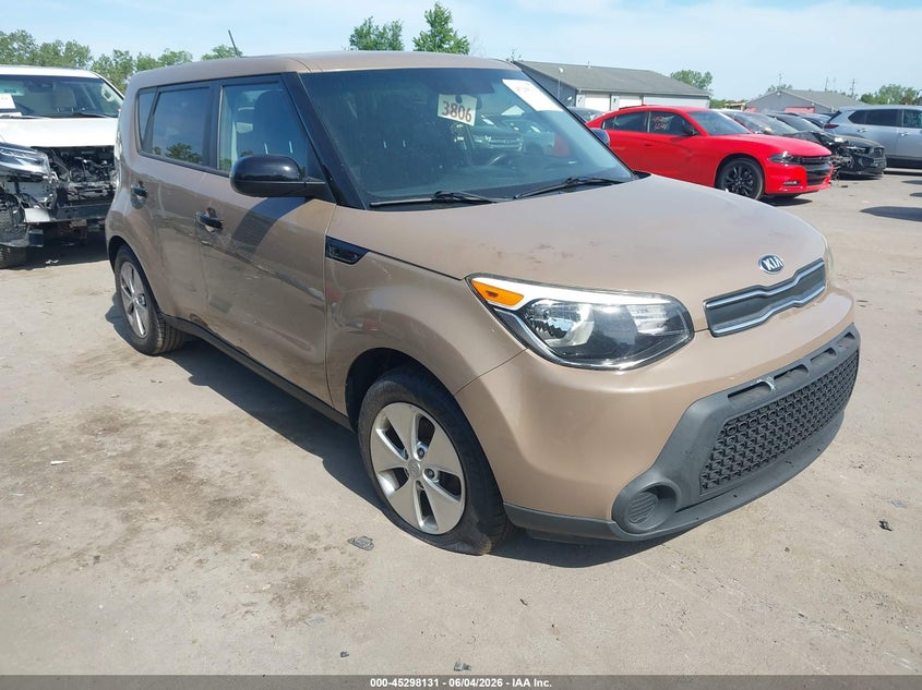 2015 Kia Soul VIN KNDJN2A21F7167985 IAAI salvage auction — THEFT, Salvage Title, sold $600 on 2026-07-16 (photo 1)