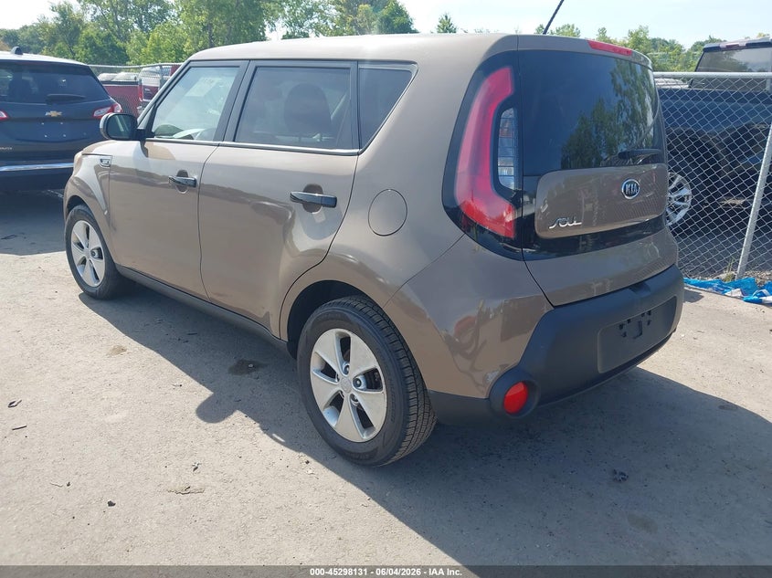 2015 Kia Soul VIN KNDJN2A21F7167985 IAAI salvage auction — THEFT, Salvage Title, sold $600 on 2026-07-16 (photo 3)