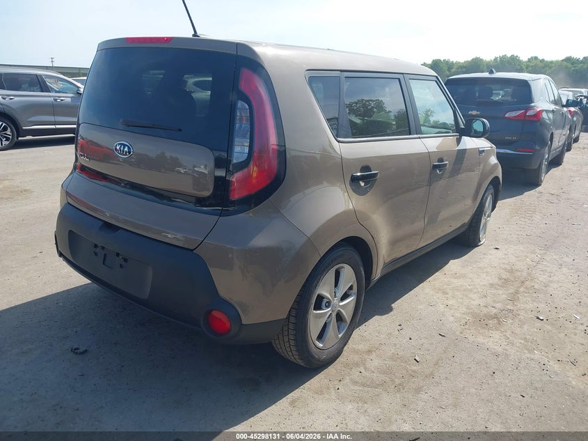 2015 Kia Soul VIN KNDJN2A21F7167985 IAAI salvage auction — THEFT, Salvage Title, sold $600 on 2026-07-16 (photo 4)