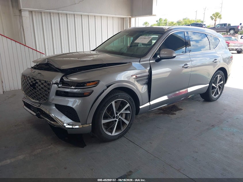 2026 Genesis Gv80 VIN KMUHGESB2TU302037 IAAI salvage auction — FRONT END, Rebuildable (Florida), sold $17,050 on 2026-07-06 (photo 2)