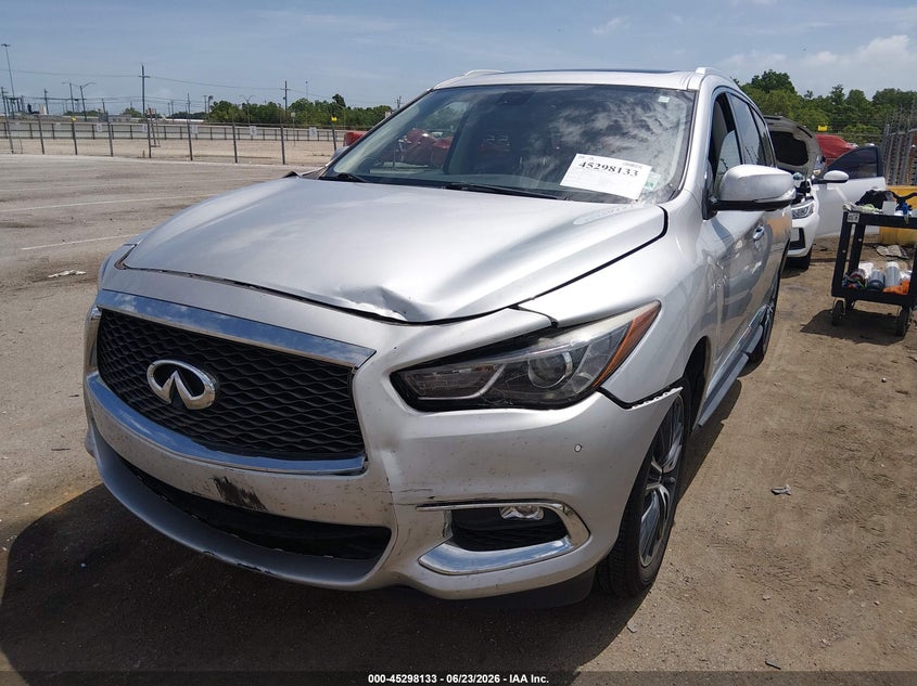 2017 Infiniti Qx60 VIN 5N1DL0MNXHC549502 IAAI salvage auction — FRONT END, Salvage Title, sold $7,200 on 2026-08-17 (photo 2)