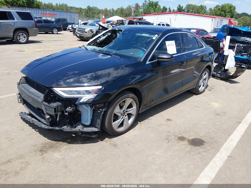 2023 Audi A3 VIN WAUAUDGY8PA084372 IAAI salvage auction — FRONT END, Salvage Title, sold $4,500 on 2026-07-24 (photo 2)