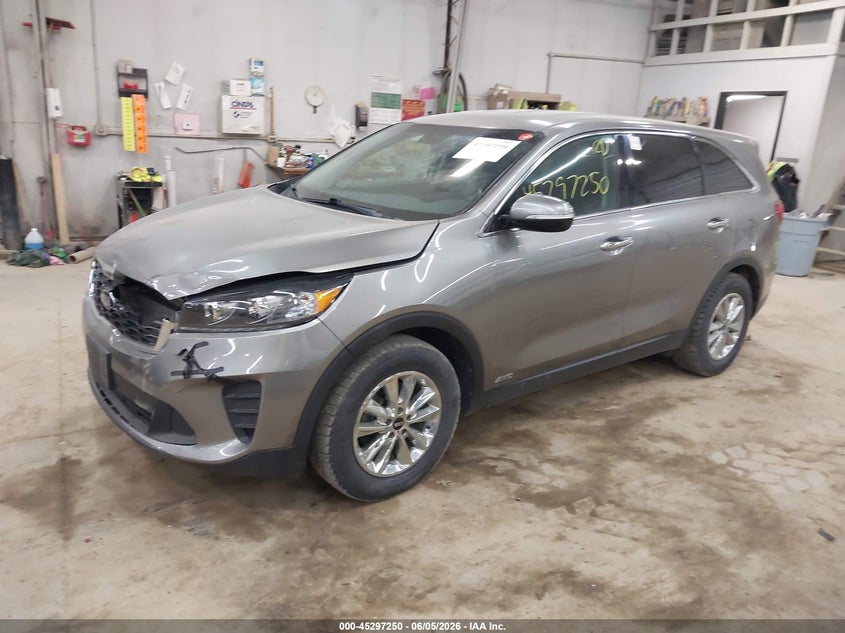 2019 Kia Sorento VIN 5XYPGDA57KG482345 IAAI salvage auction — FRONT END, Salvage (Texas), sold $25 on 2026-07-30 (photo 2)