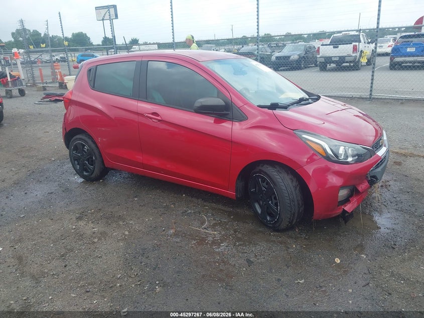 2020 Chevrolet Spark VIN KL8CB6SA9LC455750 IAAI salvage auction — FRONT END, Salvage (Arkansas), sold $425 on 2026-07-22 (photo 1)