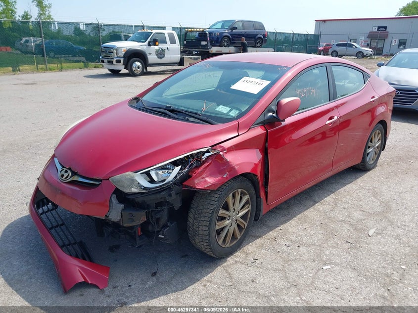 2016 Hyundai Elantra VIN KMHDH4AE6GU518205 IAAI salvage auction — FRONT END, Salvage Title, sold $375 on 2026-07-07 (photo 2)