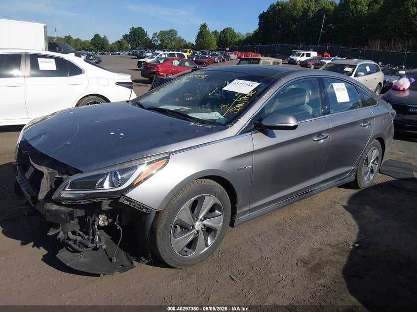 2017 Hyundai Sonata VIN KMHE34L11HA057222 IAAI salvage auction — FRONT END, Salvage (Pennsylvania), sold $1,525 on 2026-07-28 (photo 2)