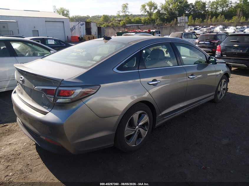2017 Hyundai Sonata VIN KMHE34L11HA057222 IAAI salvage auction — FRONT END, Salvage (Pennsylvania), sold $1,525 on 2026-07-28 (photo 4)