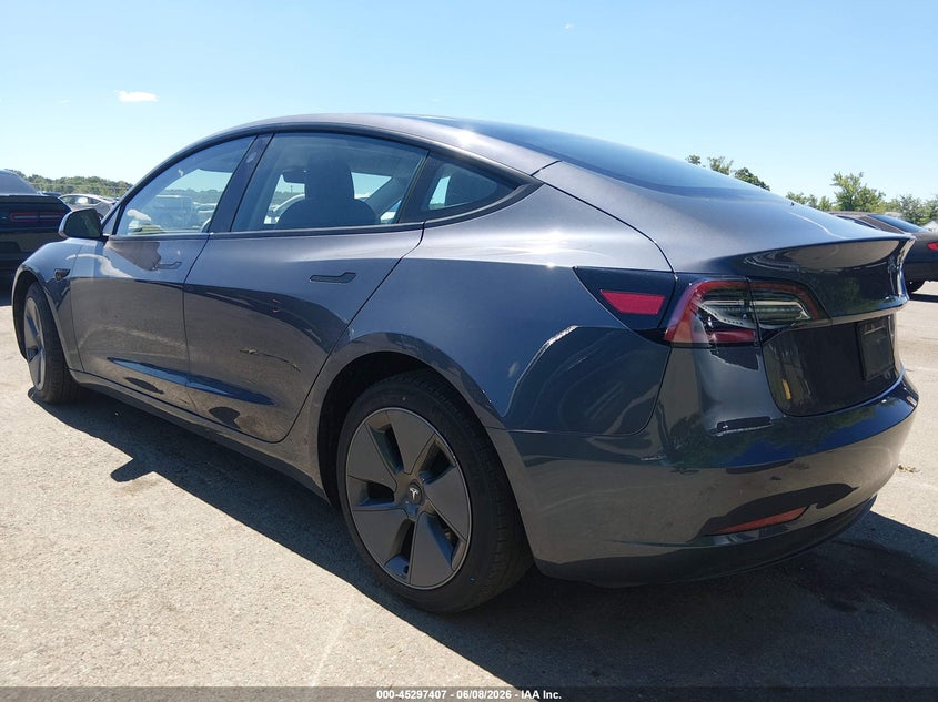 2023 Tesla Model 3 VIN 5YJ3E1EA2PF469351 IAAI salvage auction — RIGHT SIDE, Salvage (New Jersey), sold $9,700 on 2026-07-16 (photo 3)