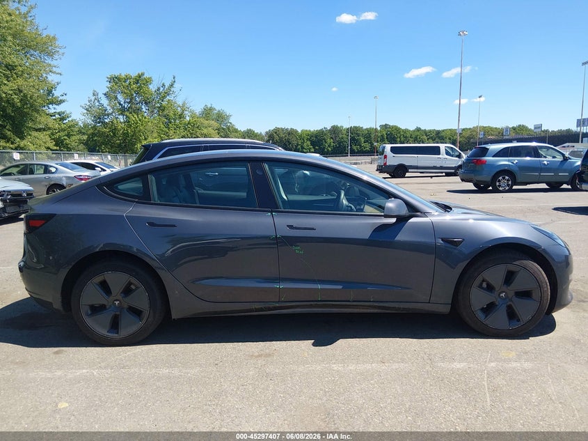 2023 Tesla Model 3 VIN 5YJ3E1EA2PF469351 IAAI salvage auction — RIGHT SIDE, Salvage (New Jersey), sold $9,700 on 2026-07-16 (photo 6)
