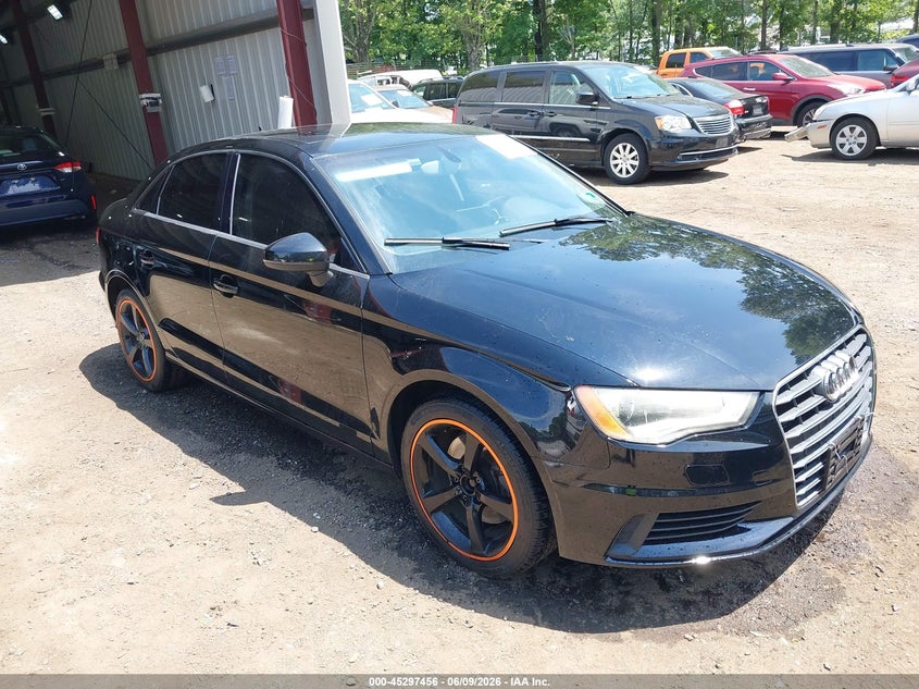 2015 Audi A3 VIN WAUBFGFFXF1011440 IAAI salvage auction — LEFT SIDE, Clear (Virginia), sold $1,450 on 2026-07-23 (photo 1)