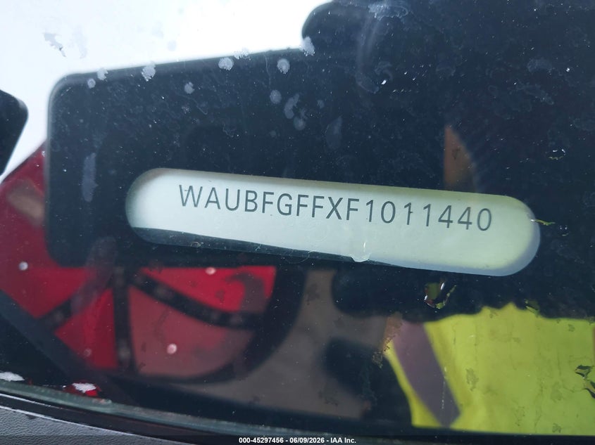 2015 Audi A3 VIN WAUBFGFFXF1011440 IAAI salvage auction — LEFT SIDE, Clear (Virginia), sold $2,450 on 2026-07-24 (photo 9)