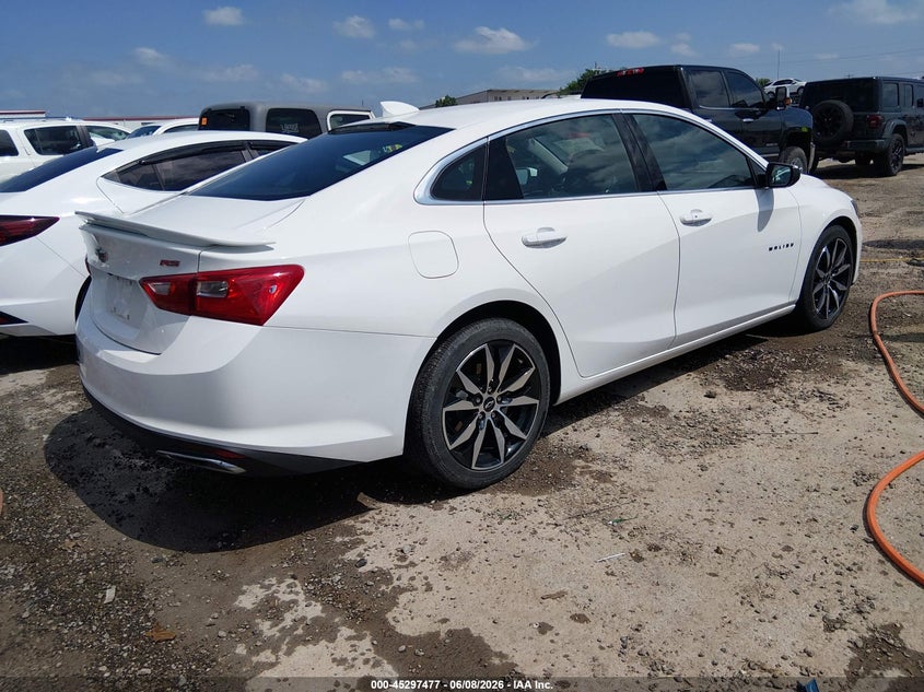 2023 Chevrolet Malibu VIN 1G1ZG5ST7PF140974 IAAI salvage auction — HAIL, Salvage Title, sold $7,500 on 2026-07-21 (photo 4)