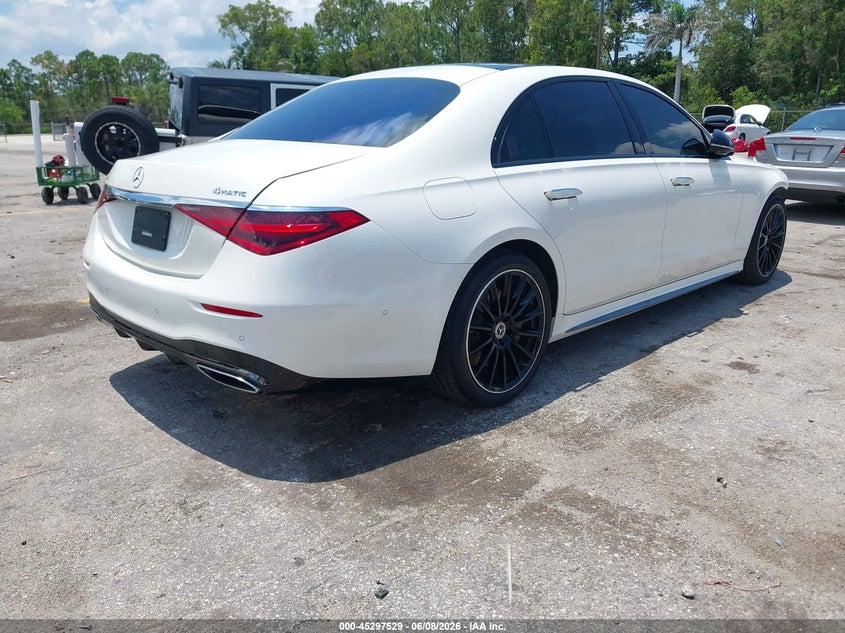 2023 Mercedes-benz S-klasse VIN W1K6G6DBXPA220776 IAAI salvage auction — FRONT END, Rebuildable (Florida), sold $20,400 on 2026-07-30 (photo 4)