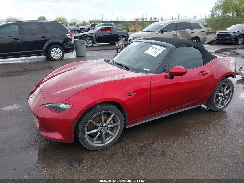 2021 Mazda Mx-5 VIN JM1NDAD75M0458498 IAAI salvage auction — REAR END, Salvage (Arizona), sold $3,850 on 2026-07-09 (photo 2)