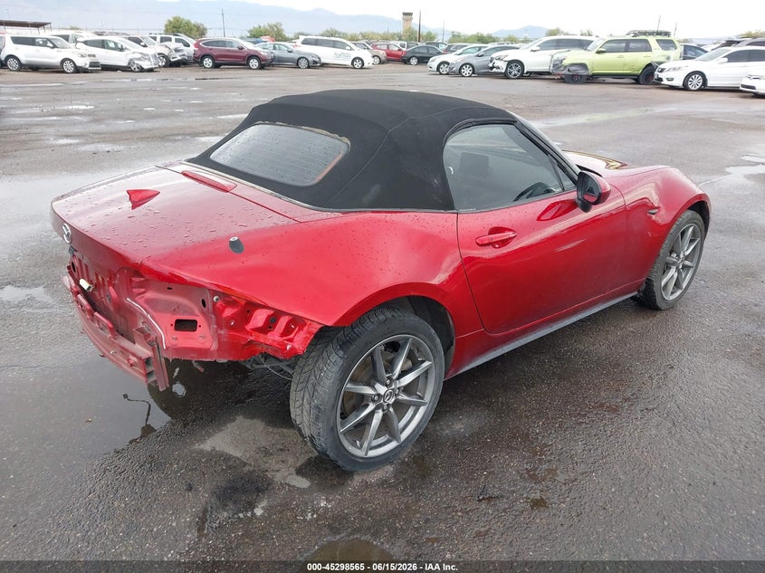 2021 Mazda Mx-5 VIN JM1NDAD75M0458498 IAAI salvage auction — REAR END, Salvage (Arizona), sold $3,850 on 2026-07-09 (photo 4)