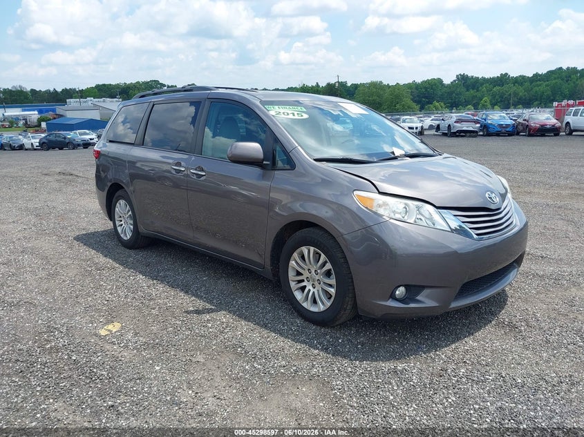 2015 Toyota Sienna VIN 5TDYK3DC6FS530420 IAAI salvage auction — MECHANICAL, Repossession Paperwork (North Carolina), sold $1,950 on 2026-07-14 (photo 1)