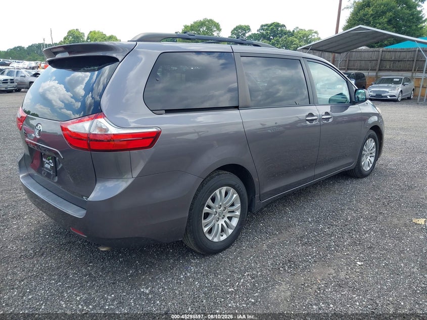 2015 Toyota Sienna VIN 5TDYK3DC6FS530420 IAAI salvage auction — MECHANICAL, Repossession Paperwork (North Carolina), sold $1,950 on 2026-07-14 (photo 4)