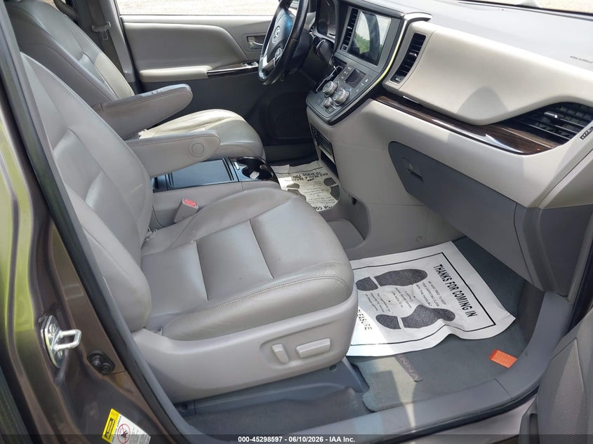 2015 Toyota Sienna VIN 5TDYK3DC6FS530420 IAAI salvage auction — MECHANICAL, Repossession Paperwork (North Carolina), sold $1,950 on 2026-07-14 (photo 5)