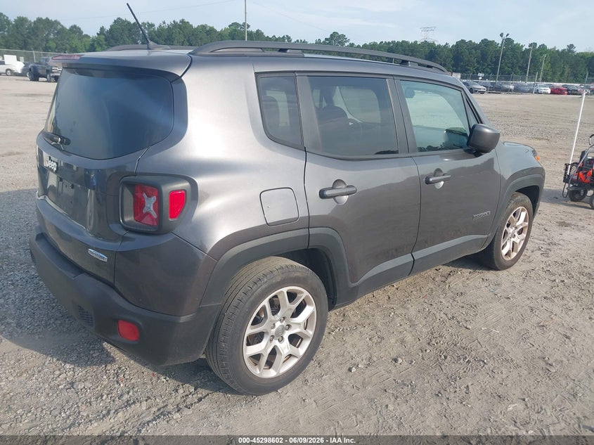 2017 Jeep Renegade VIN ZACCJABB3HPE63190 IAAI salvage auction — LEFT SIDE, Salvage Title, sold $1,800 on 2026-07-17 (photo 4)