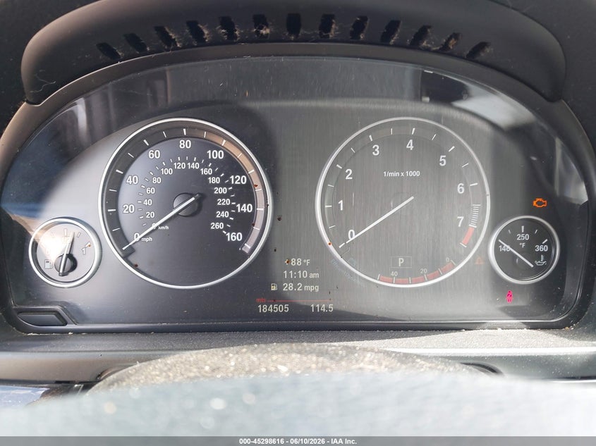 2012 BMW 5er VIN WBAXG5C55CDW24160 IAAI salvage auction — NORMAL WEAR, Original (Texas), sold $525 on 2026-07-10 (photo 7)