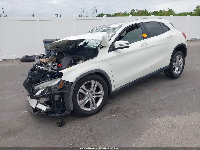 2016 Mercedes-benz Gla-klasse VIN WDCTG4EB4GJ202669 IAAI salvage auction — FRONT END, Salvage Title, sold $650 on 2026-07-29 (photo 2)