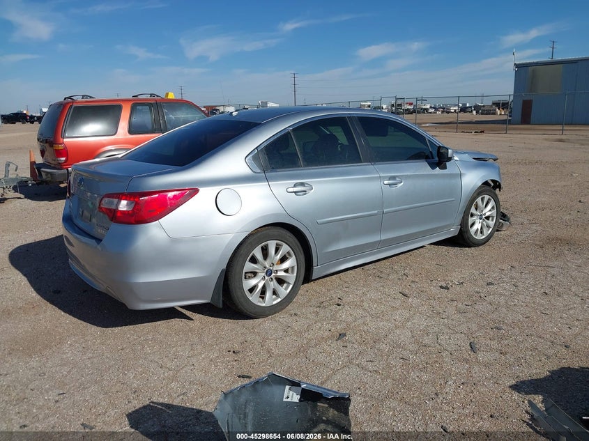 2015 Subaru LEGACY VIN 4S3BNAC62F3018510 IAAI salvage auction — RIGHT FRONT, Salvage Title, sold $75 on 2026-07-27 (photo 4)