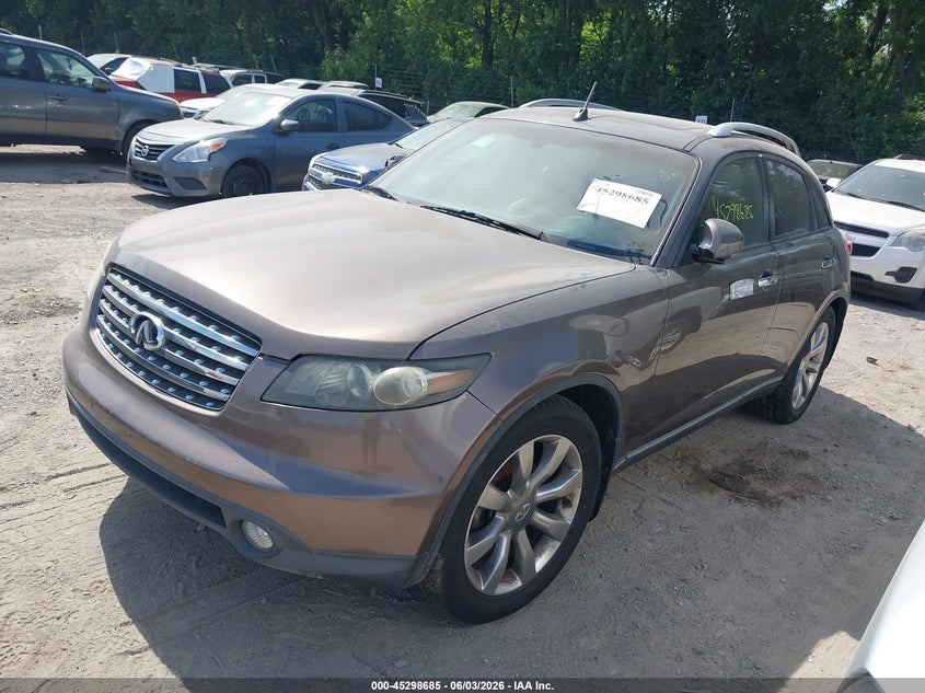 2004 Infiniti Fx35 VIN JNRAS08W84X210446 IAAI salvage auction — NORMAL WEAR, Clear (Indiana), sold $600 on 2026-07-15 (photo 2)